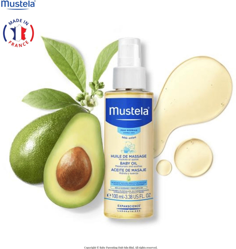Mustela Baby Massage Oil with Avocado 100ml