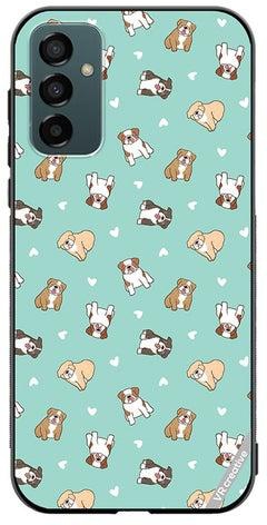 Protective Case Cover For Samsung Galaxy F23 Cartoon Bulldog Dog Design Multicolour