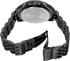 August Steiner Men's Black Dial Stainless Steel Band Watch - AS8147BK