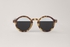 Mr.Boho High-contrast Tortoise Frame Sunglasses with Bicolour Silver Lenses