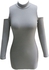 Grey Mixed Materials Special Occasion Dress For Women