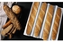 صينية خبز باغيت غير لاصقة مقاس 15×13 انش من قطعتين - 4 ارغفة مموجة للخبز الفرنسي - صينية خبز من الستيل الكربوني