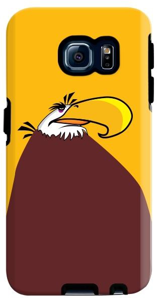 Stylizedd Samsung Galaxy S6 Edge Premium Dual Layer Tough Case Cover Matte Finish - The Mighty Eagle - Angry Birds
