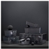 KUGGIS Box with lid, transparent black, 26x35x15 cm - IKEA