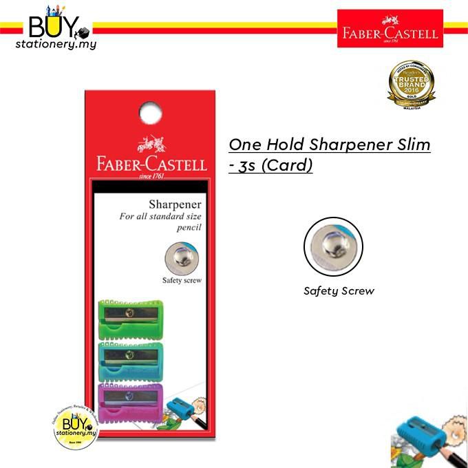 Faber Castell One Hold Sharpener Slim - 3s (Card)