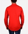Town Team Multicolored Chest Logo Long Sleeves Shirt - Red