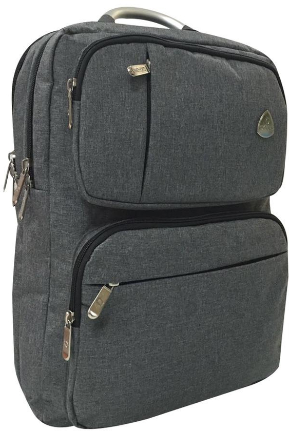 Flipfit 2 Front Pocket Backpack 18 Inch - Grey