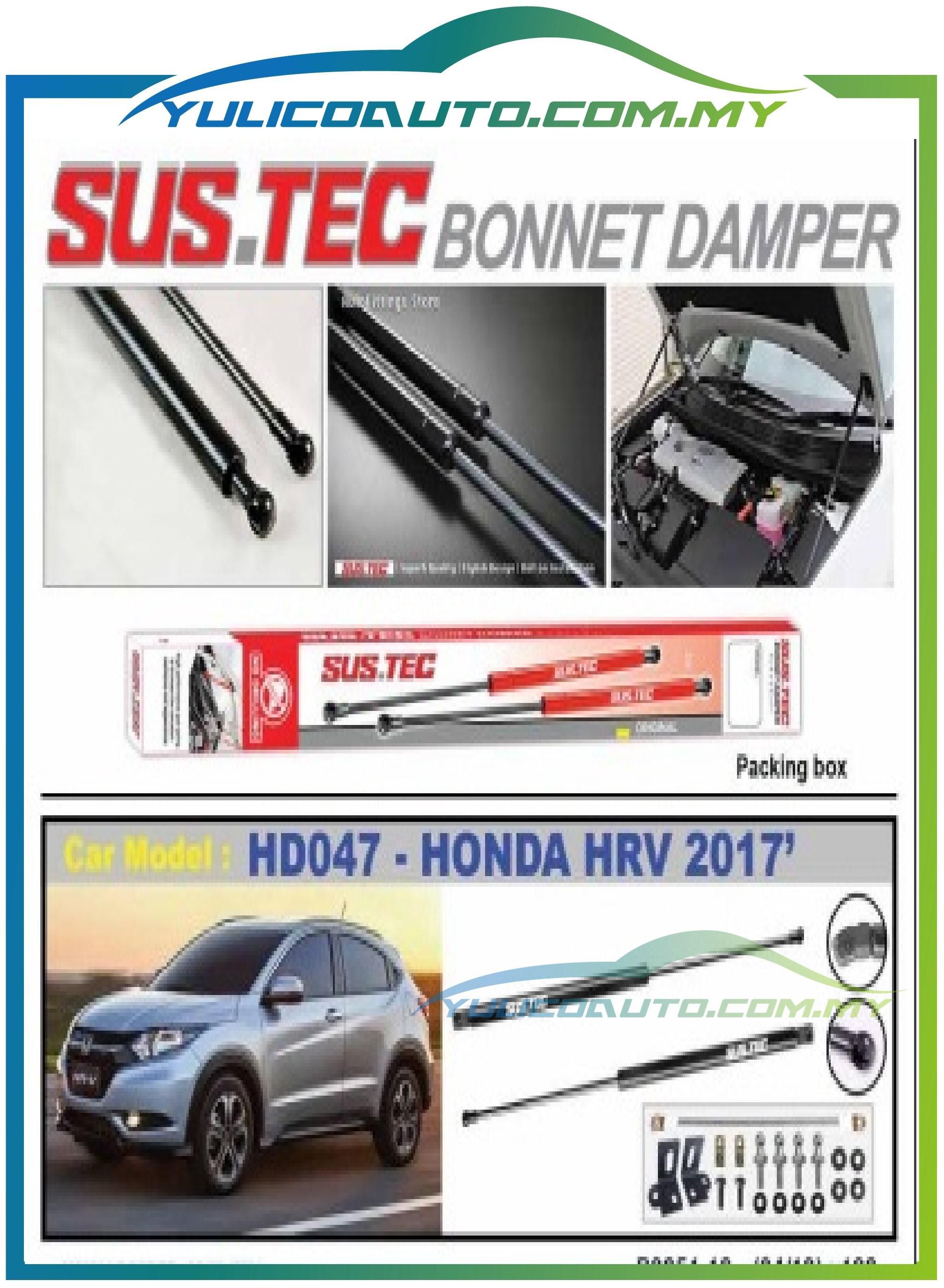 Yulicoauto Honda HRV 2017&amp;Above SUSTEC Front Hood Bonnet Gas Strut Damper Kit