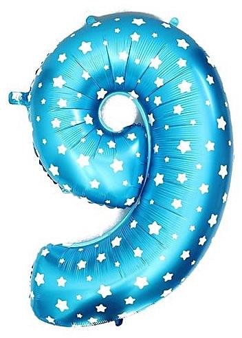Generic Number 0-9 Aluminum Foil Balloon Birthday Party Wedding Decoration Blue