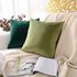 Aqua Green Velvet Decorative Solid Filled Cushion, 65*65 centimeter