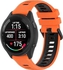 20mm Silicone Sport Band Compatible With Galaxy Watch 4 40mm 42mm 46mm/Galaxy Watch Active 2 40mm 44mm/Gear s2/Amazfit GTS/Watch 3 41MM (Orange Black)