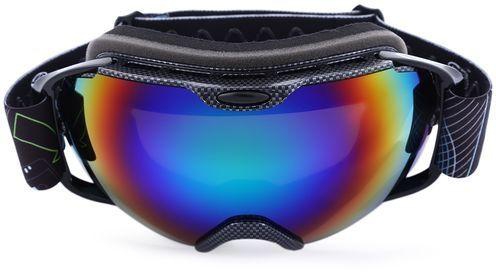 Generic Unisex UV Protection Anti-fog Snowboarding Glasses Blue Plate With Snake Pattern Frame - Colormix