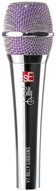 sE Electronics V7 Billy F. Gibbons Signature Edition, Supercardioid Dynamic Microphone, Custom Chrome Finish, Internal Windscreen, Shockmount, | BFG-V7 / V7BFG