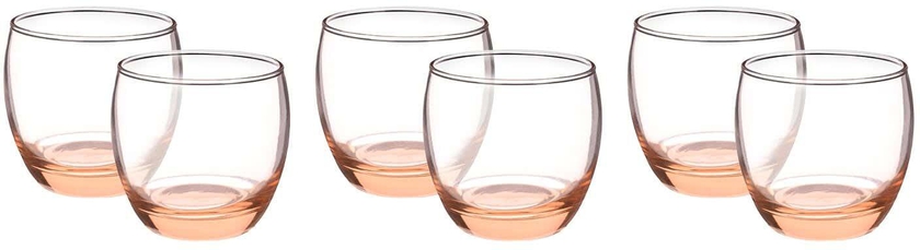 Get Pasabahce Glass Cups Set, 6 Pieces, 340 ml - Brown with best offers | Raneen.com