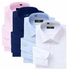 NEW SMART SET OF 4 Shirts For Men - Navy Blue, White, Sky Blue And Pink