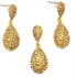 Fashion Multi Earring And Pendant Set - Bronze/Brown