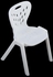 1/10 Dollhouse Modern Living Room Plastic Chair Models White