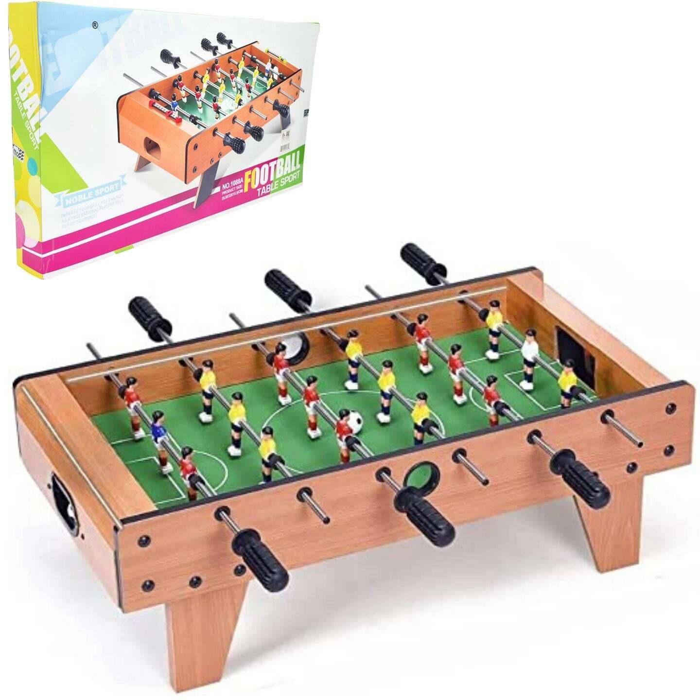 FITTO Wooden Tabletop Soccer Table - Fun and Durable Game for Kids and Adults