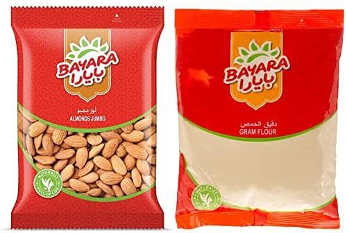 Bayara Almonds Jumbo, 400 grams & Gram Flour 400g