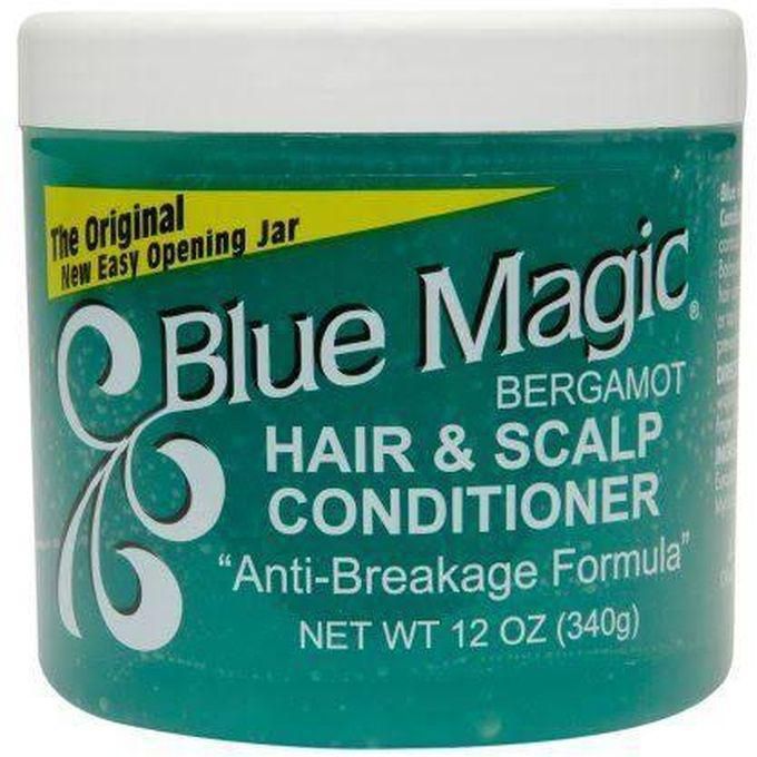 Blue Magic Hair & Scalp Conditioner With Bergamot *Anti-breakage Formula* 12 Oz, 340g.