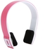 3.5mm Stereo Bluetooth Wireless Headset / Headphones With Call Mic / Microphone Pink