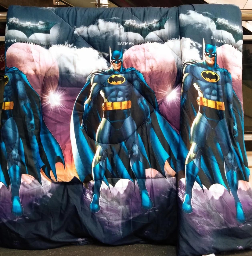 Cartoon themed binded cotton duvets