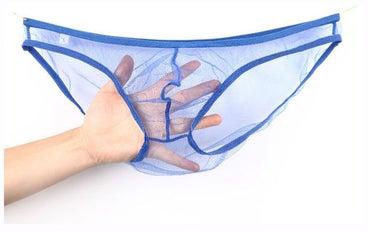 T-Back Thong Briefs Low Rise Underwear Blue