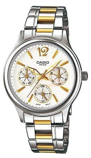 Casio LTP-2085SG-7A Gold Duo Tone Stainless Steel Ladies Watch