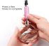 Refillable Mini Perfume Spray Bottle Aluminum Atomizer Spray Travel Portable Cosmetic Bottle 5ml