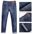 Fashion LIGAO Men's Long Jeans Pencil Straight Pants Trousers Denim Light Blue Jeans