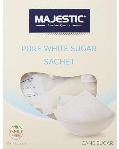 Majestic Pure White Sugar Sachet 500g