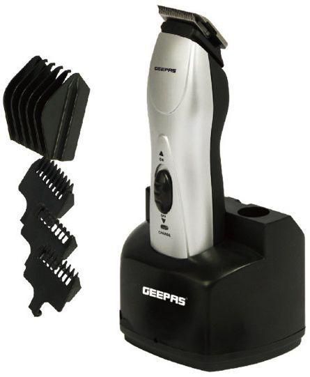 Geepas Rechargeable Cordless Trimmer (Black and Silver)
