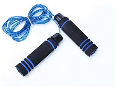 Jumping Rope,for Men Women and Kids, Anti-Slip black Foam Handle,Fitness Exercise Jump Rope - blue