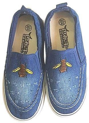 Generic Kids Demin Rubber shoe - Blue