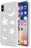 Rebecca Minkoff iPhone X Double Protection Case - Silver Glitter / Clear / Metallic Foil