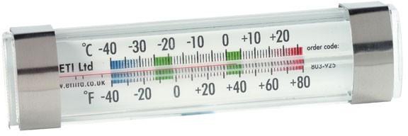 ETI Clear Spirit-Filled Freezer Thermometer