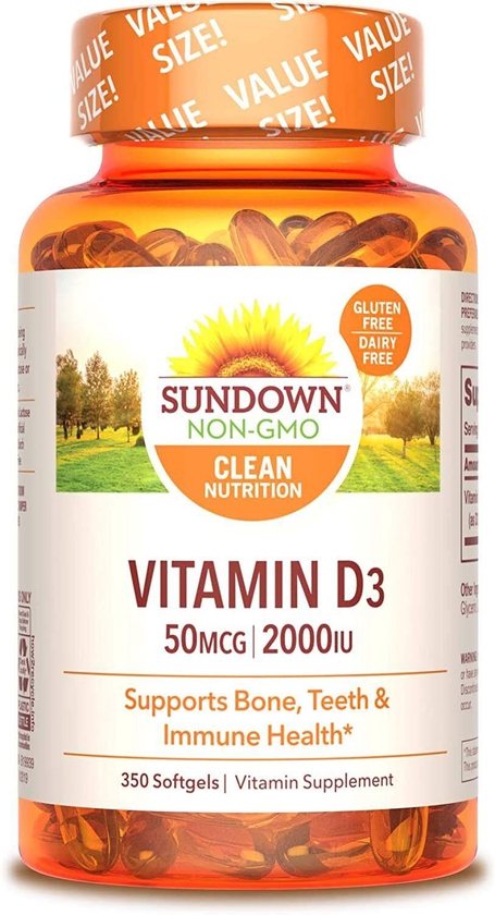 Sundown Naturals Vitamin D3 2000 Iu, 350 Softgels