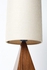 Modern Triangular Table Lamp-Walnut
