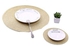 Pan Coaster Round Shape Table Placemat Gold 18centimeter