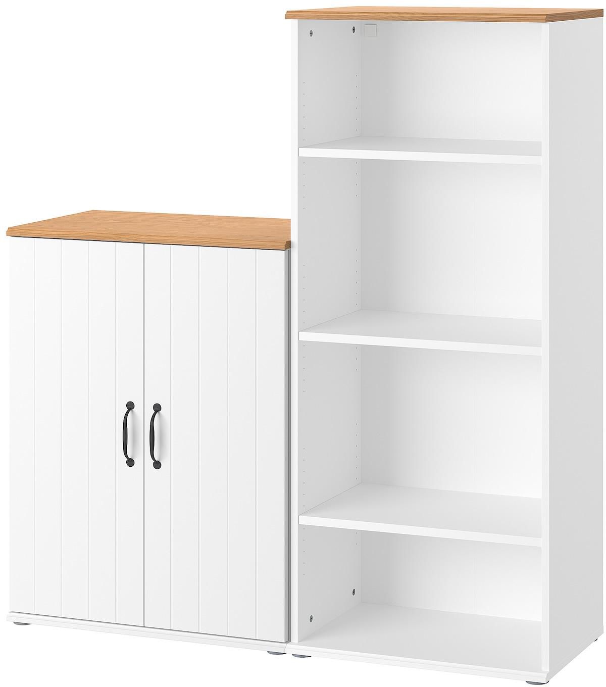 SKRUVBY Storage combination - white 130x140 cm