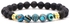 Black And Blue Sunset Matt's Bead Bracelet
