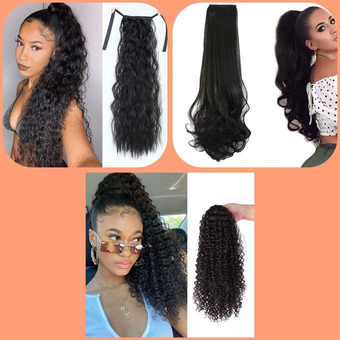 Marilyn Hairs 3in1 Very Full Curly Hair + Body Wave + Deep Wave Pony Tail Hair Extention