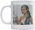 Tea And White/Blue/Beige Ceramic Coffee Mug (330ml) (VTX-473)