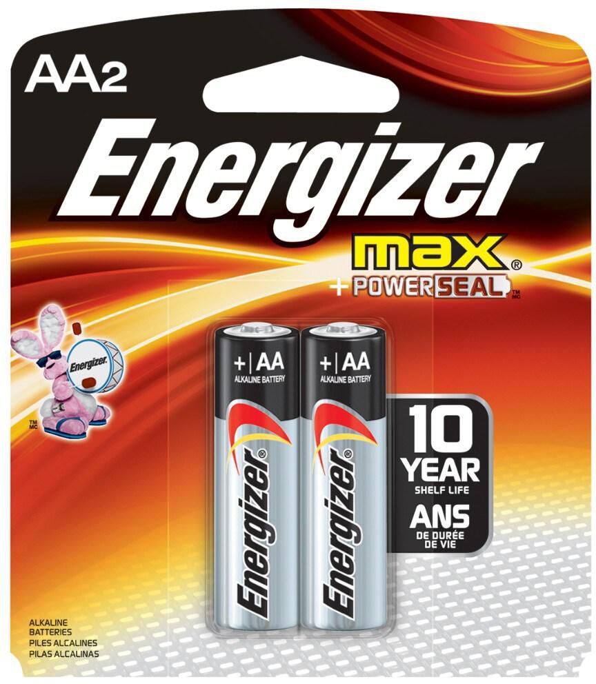 Energizer Max Alkaline Power Seal Aa Pack Of 2