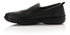 Levent حذاء جلد طبيعي سهل الارتداء للرجال - أسود