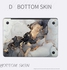 Generic Black Marble Laptop Skin Notebook Sticker For Macbook Air