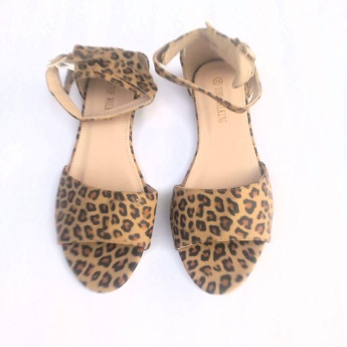 Exotic Quality Ladies Women Flat Sandals-animal Print