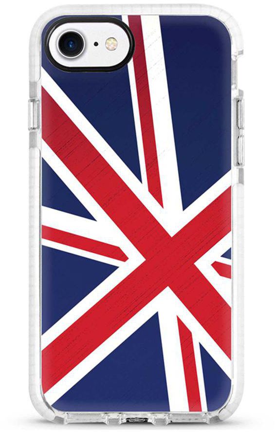 Protective Case Cover For Apple iPhone 8 Flag Of UK Full Print