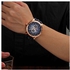 Generic 8206 Men's Fashion Sports Quartz Watches Analog Date Leather Waterproof Wristwatches