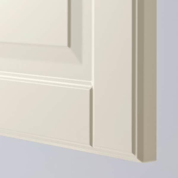 METOD خزانة حائط أفقية ٢ باب/فتح بالضغط, أبيض/Bodbyn أبيض-عاجي, ‎40x80 سم‏ - IKEA